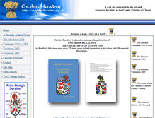 Tablet Screenshot of cheshire-heraldry.org.uk